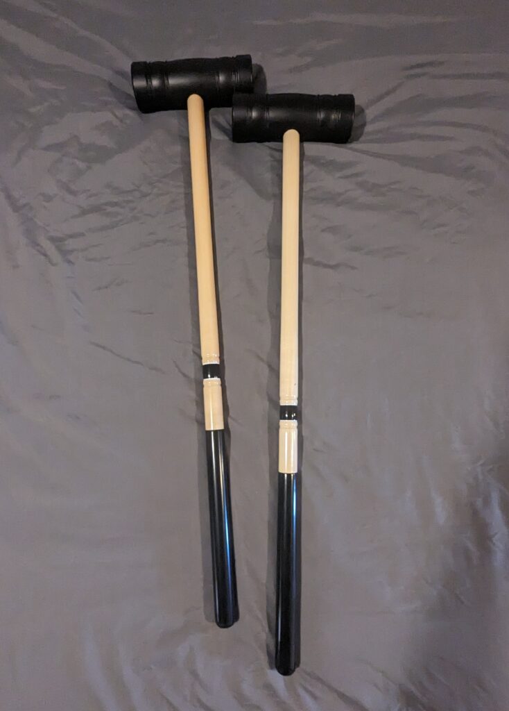 CRQ 5762 Croquet Mallet: NEW! Black Force/Extreme (Specialty High Density Long Grass Mallets), Single Body, 33.5" Mallet, 2 Ea