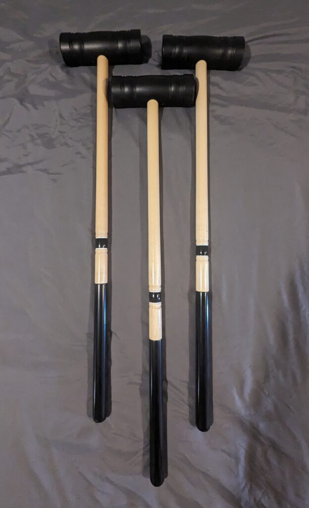 CRQ 5763 Croquet Mallet: NEW! Black Force/Extreme (Specialty High Density Long Grass Mallets), Single Body, 33.5" Mallet, 3 Ea