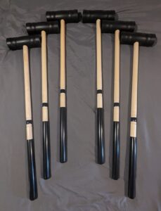 CRQ 5766 Croquet Mallet: NEW! Black Force/Extreme (Specialty High Density Long Grass Mallets), Single Body, 33.5" Mallet, 6 Ea